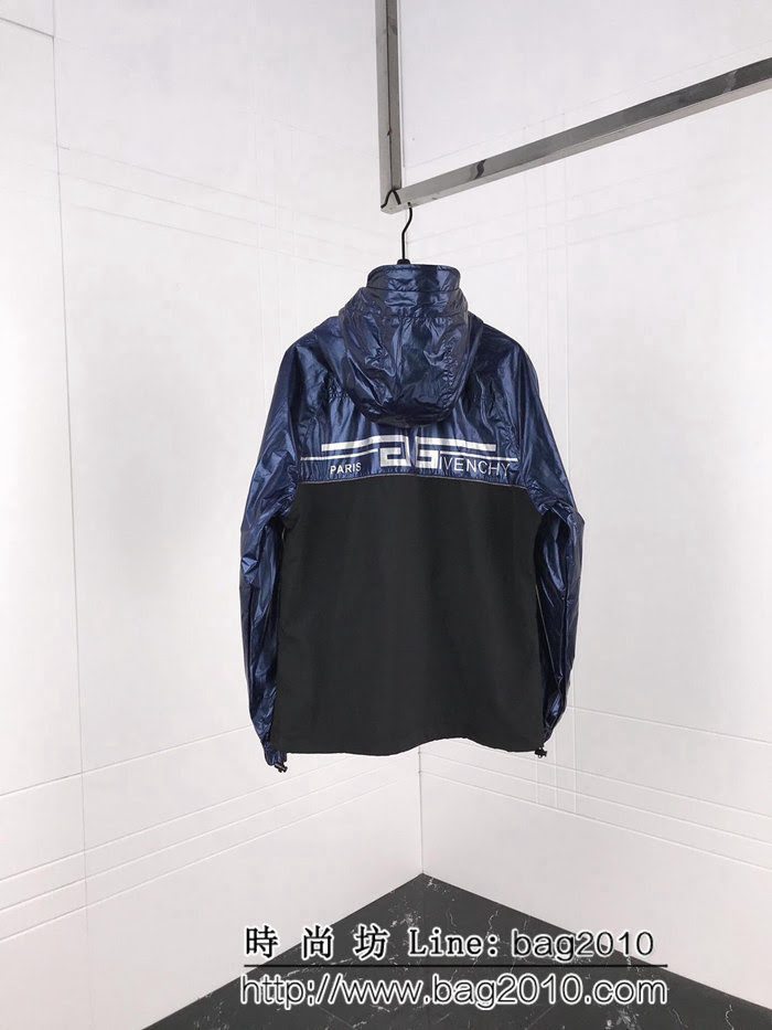 GVC紀梵希 獨家發售 原單管道貨 19ss春季新款 電鍍銀設計 男款風衣外套 ydi2491